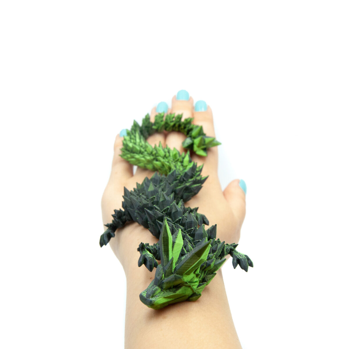 31cm Kryształowy Smok Emerald