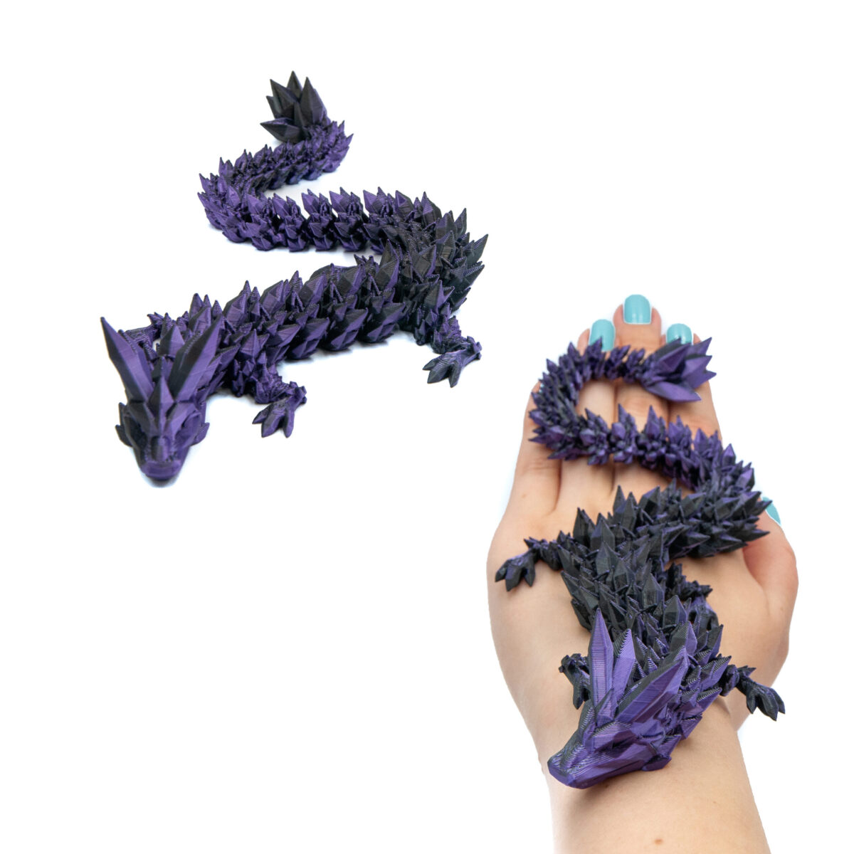 31cm Kryształowy Smok Amethyst