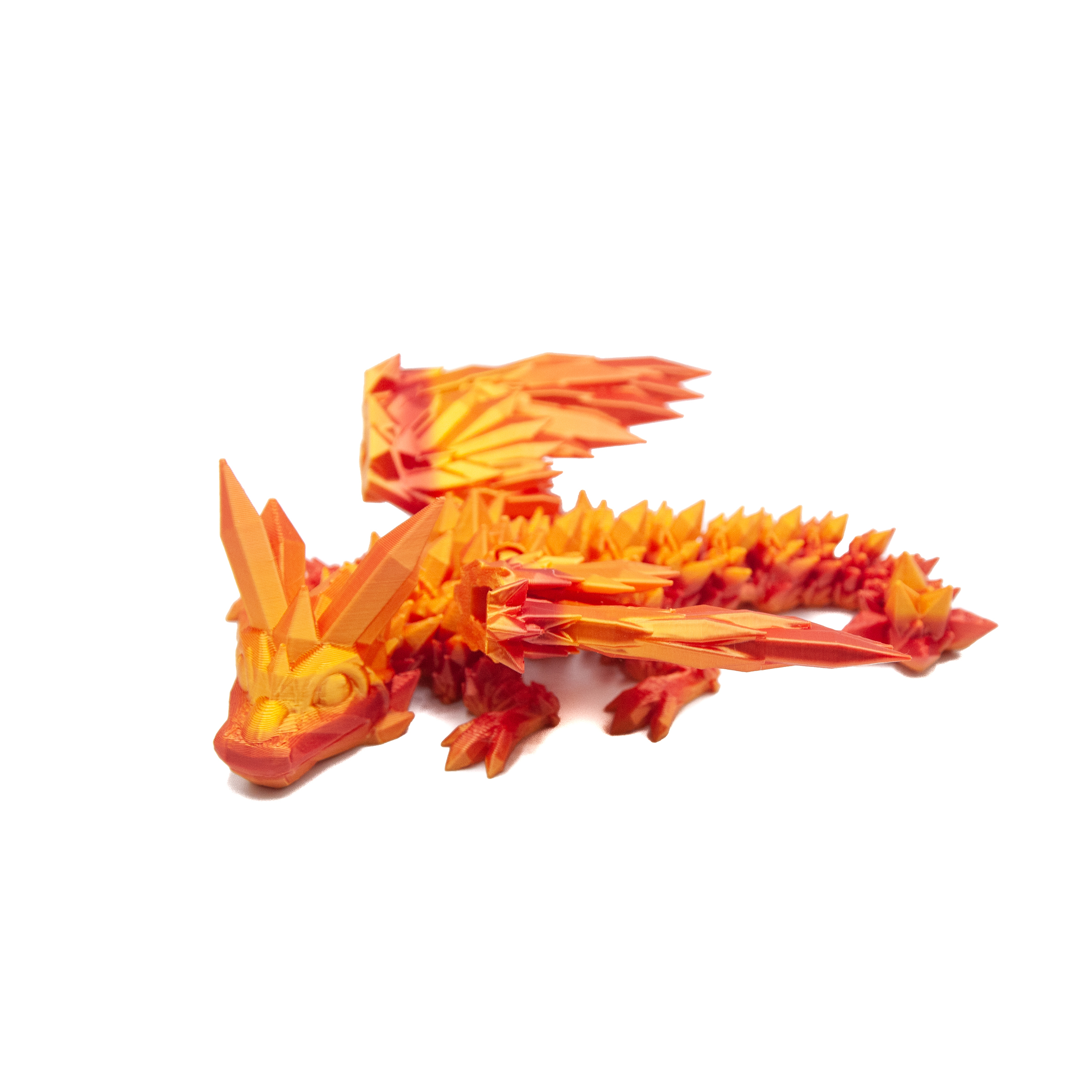 18cm Kryształowy Smok Fire