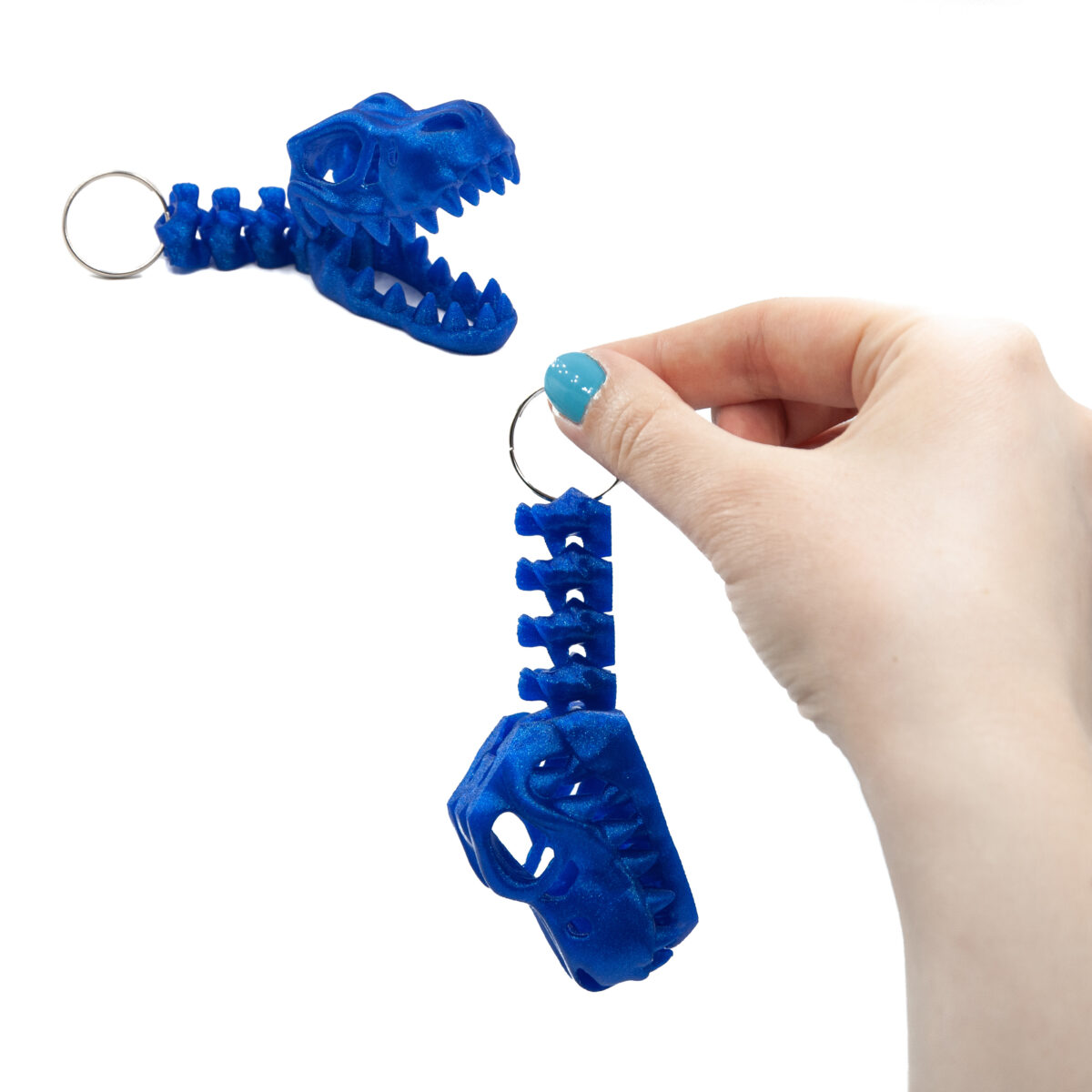 T-Rex Galaxy Blue Brelok