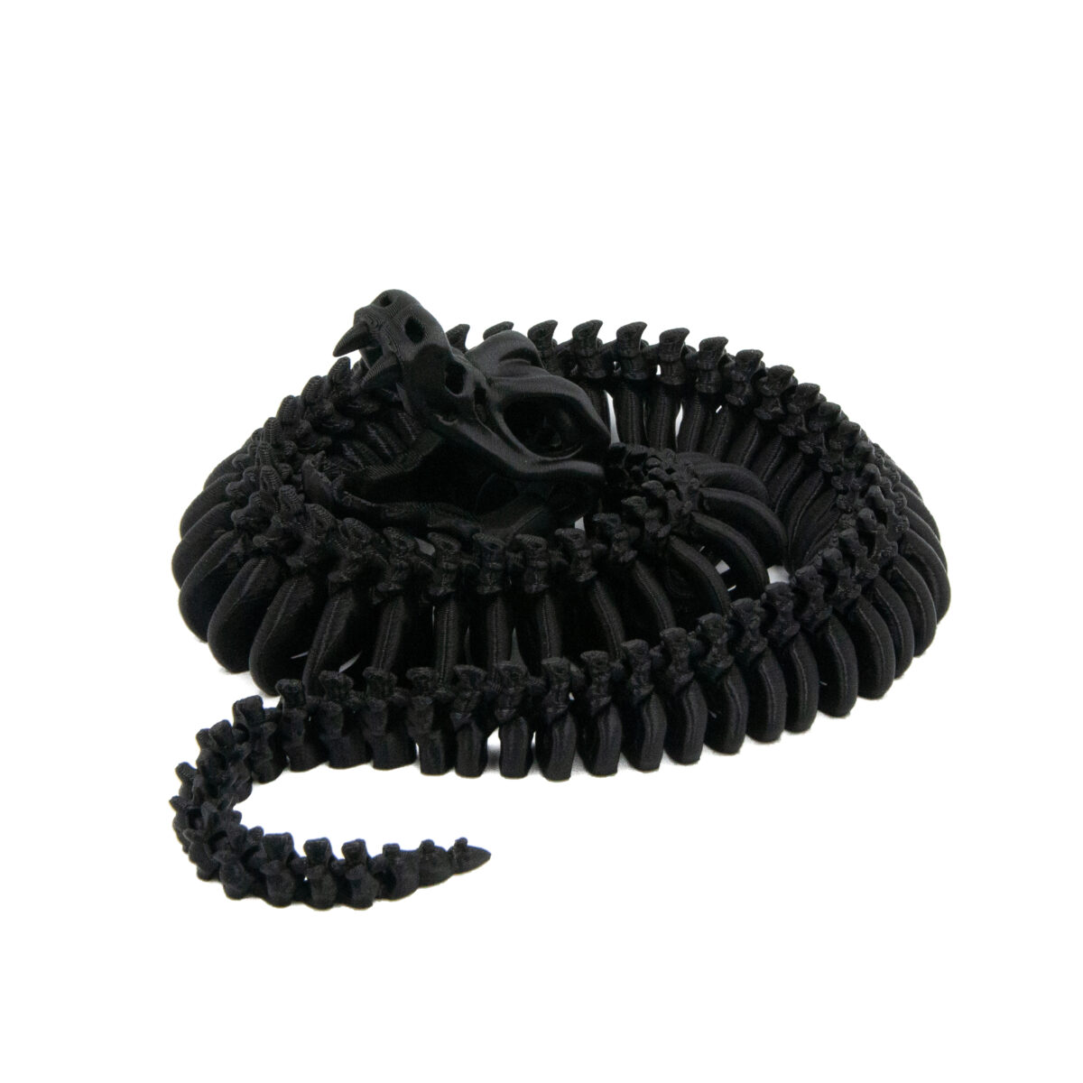 57cm Czarny Wąż Szkielet
