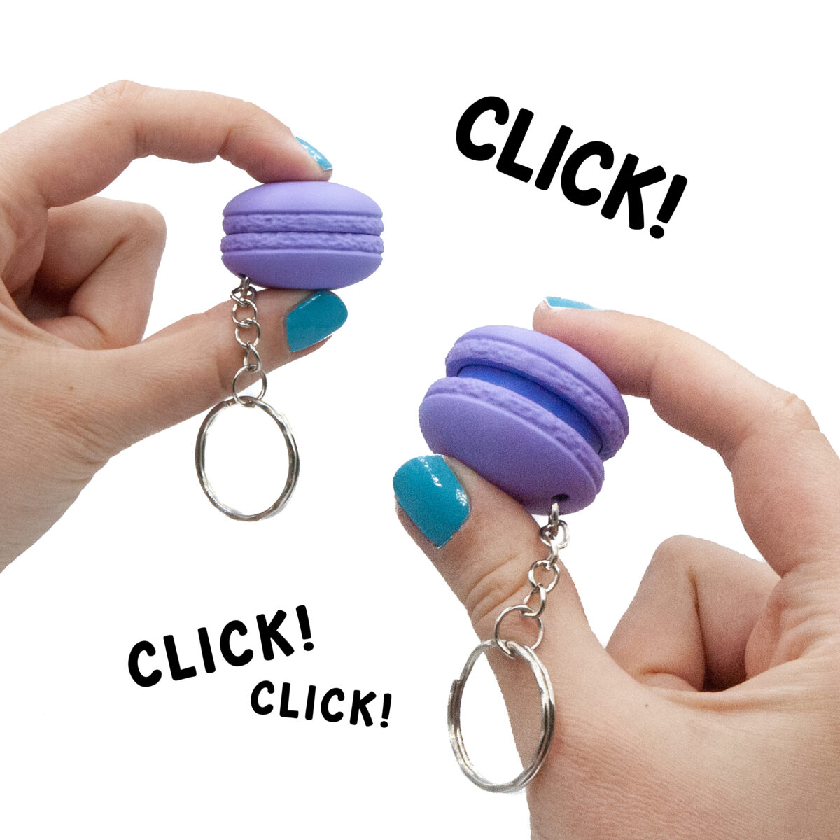 Clicker Makaronik Jagodowy Brelok