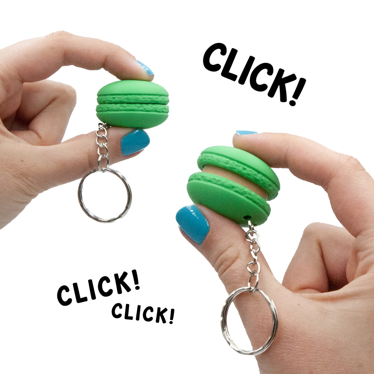 Clicker Makaronik Pistacjowy Brelok