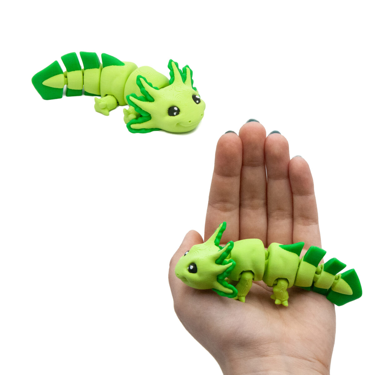 Baby Zielony Axolotl