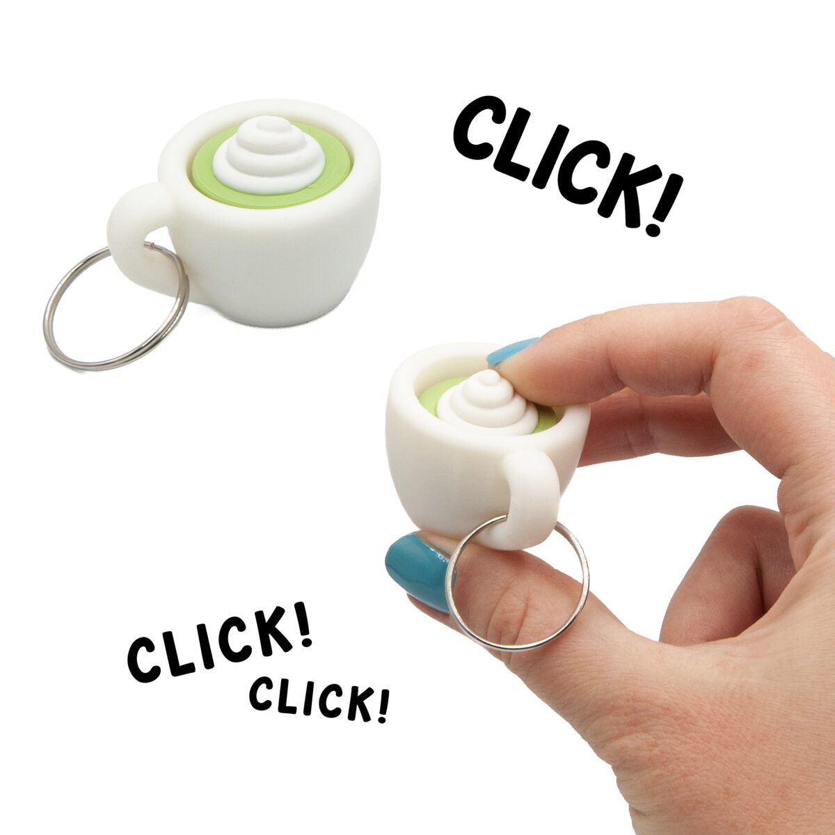Clicker Matcha Brelok