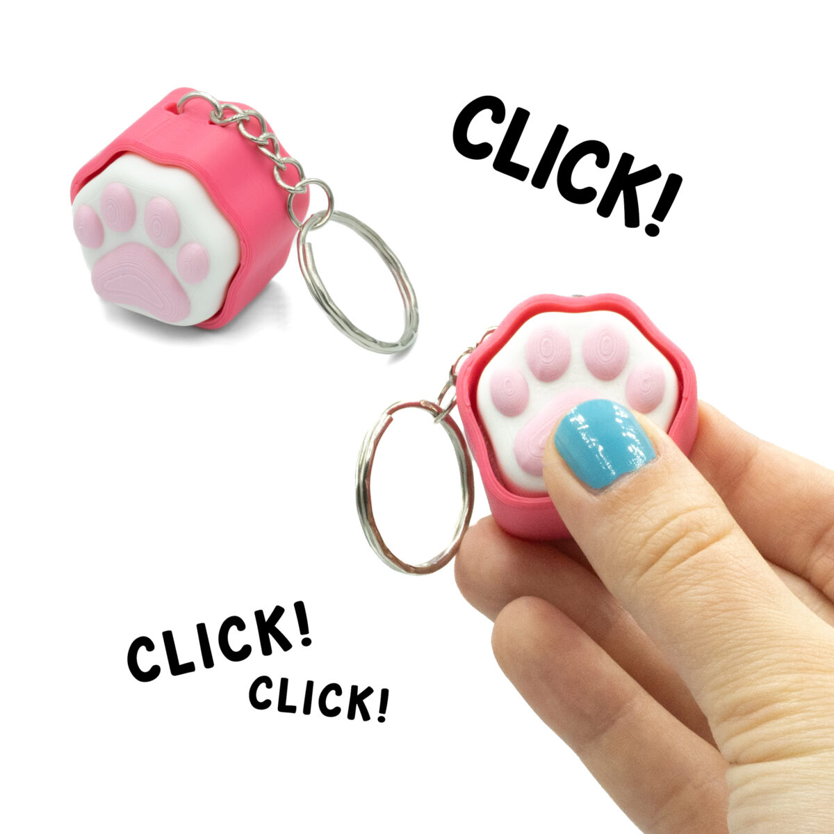 Clicker Kocia Łapka Brelok