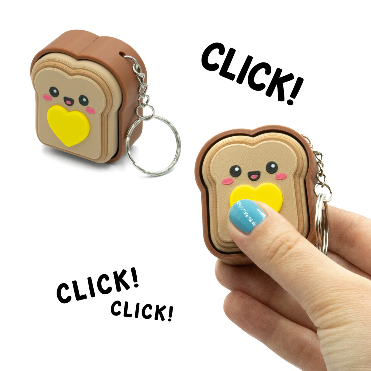Clicker Tościk Tost Brelok