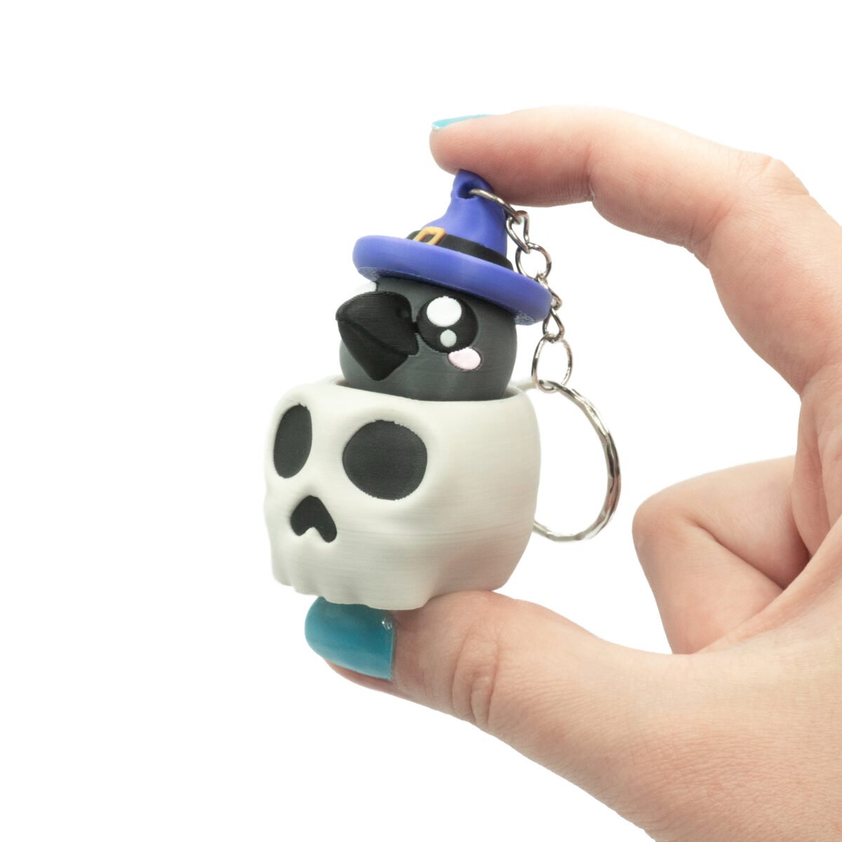 Clicker Kruk W Czaszce Halloween
